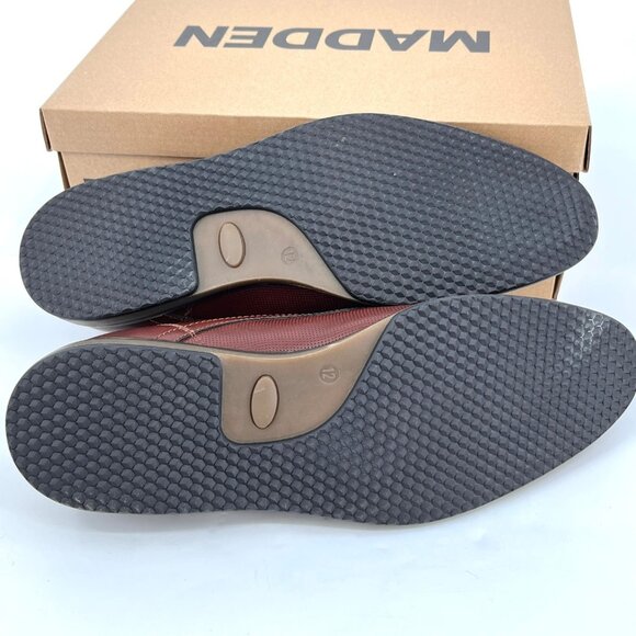 Madden Men Hainz Oxford Shoes Size 12 Brown PU Upper Lace-Up Dress Shoes - Picture 12 of 15